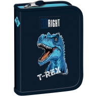 St.Right Kék T-Rex mintás kihajtható tolltartó PC03 20,5x14x3,5cm