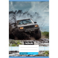 Nebulo: Tűzött 2. osztályos off road terepjáró mintás vonalas füzet 16-32 A/5